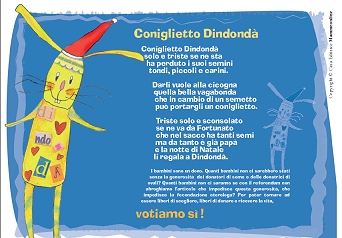 Immagine della cartolina con il coniglietto Dindond�