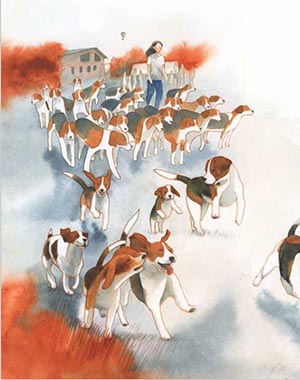 Illustrazione di Chiara Pasqualotto dal libro Valentina libera tutti Illustrazione di Chiara Pasqualotto dal libro Valentina libera tutti