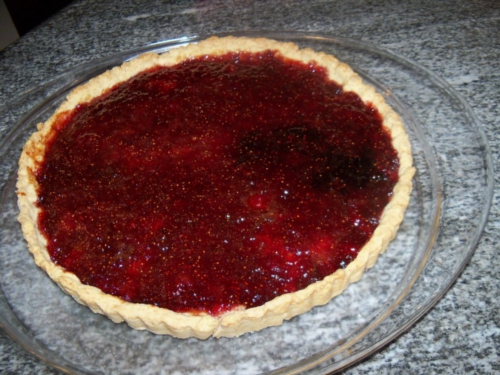 crostata con la marmellata di fragole