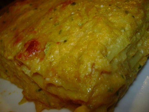 Lasagne zucca e formaggio