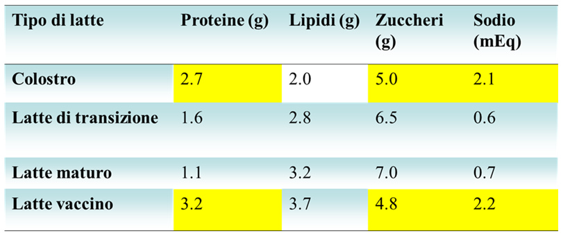 abella illustra le differenze nella composizione dei tre macronutrienti nell’evoluzione del latte materno e anche rispetto al latte vaccino abella illustra le differenze nella composizione dei tre macronutrienti nell’evoluzione del latte materno e anche rispetto al latte vaccino