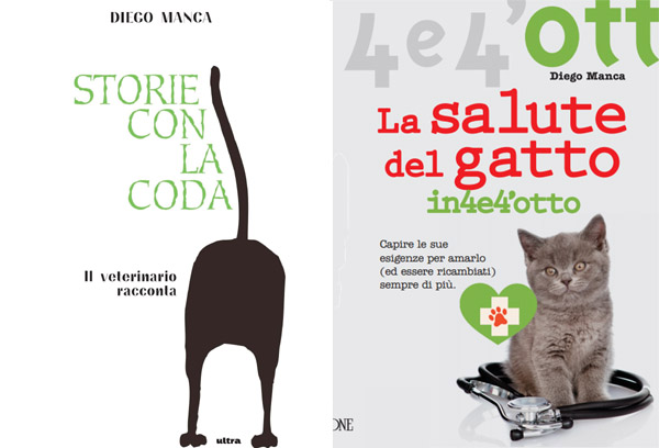 Libri di Diego Manca per i quali riceverà il premio Bastet dall'Accademia Gatti Magici